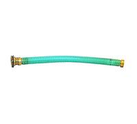 SAREI Kit de raccordement de tuyau pour collecteur d'eau de pluie | Tuyau spiralé 500 mm avec passage de citerne en laiton | Raccord 1" pour citerne de pluie et tuyau de descente | Fabriqué en