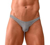 Sarge 2022 Nouveaux Hommes sous-vêtements Bref Coton Sexy Hommes Slips Confortable Gay U Convexe mâle Culotte, Ad7112-gray, L