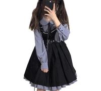 SARGE Lolita Douce Fille Robe Kawaii Jolie Fille Robe à Bretelles 2 pièces Ensemble Femmes Chemise décontractée Robe Tenues japonaises