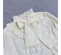 SARGE Vintage Lolita Chemise en Mousseline de Soie Blouse pour Femmes à Manches Longues col Montant élégant Femme Gothique Ceinture Dentelle Fille Rouge Noir Bleu Blanc