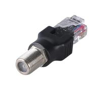 Sarhula Ftype vers RJ45 Convertisseurs Adaptateur Ftype femelle vers RJ45 Mâle Ethernet Coupleur coaxial Adaptateurs pour Testeur de Ligne Adaptateurs Coaxiaux pour Testeur de Ligne