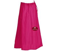 Sari Indien Tendance en Coton Cousu Taille réglable - Rose - Taille Unique (26/42W x 38L)