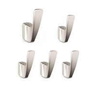 SARIHOSY Lot de 5 crochets en métal pour vêtements, chapeaux, sacs, serviettes, clés (bronze)