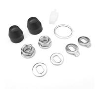 Sarini 1 Jeu D'écrous De Moyeu De Moteur De Vélo Électrique M16, Rondelles De Sécurité, Écrous De Blocage De Roue De Vélo Électrique, Vis De Boulon D'axe De Moteur (16 Mm)