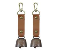 Sarini 2PCS Cloche Urgence Repousser Ours Cloche Ours Bruyante Pour Randonnée Camping Pêche Escalade Vélo Montagne Voyage