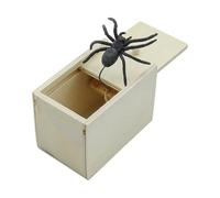 Sarini Boîte d'araignée de Farce, boîte en Bois effrayante, boîte Surprise en Bois, Outils de nouveauté d'araignée, boîte de Blague, Cadeaux de fête d'halloween pour Adultes
