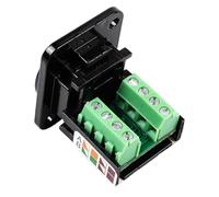 Sarini Borniers RJ45 à Prise RJ45, Panneau modulaire de Type D pour coupleur de cloison de réseau LAN Cat5e