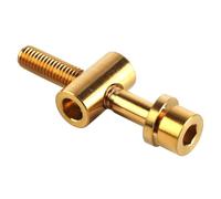 Sarini Boulon en Titane M5 pour Tige de Selle de vélo 35 mm, Connexion Solide, vis en Titane Durable, pièce de Rechange légère de Couleur Or 6,5 g