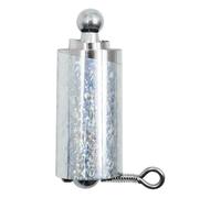 Sarini Canne Magique en Argent de 51.2 ", Baguette Magique de Poche, bâton Extensible, Baguette Magique élevée, Accessoire de compétences de scène, utilisé pour la Magie de fête