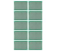 Sarini Carte PCB soudable Double Face Universelle 4 x 6 cm, Carte PCB Prototype sans Soudure pour Le soudage électronique et Le développement de Circuits personnalisés