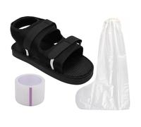 Sarini Chaussure orthopédique Post-opératoire pour Pied cassé,Orteil,Botte de Marche,attelle de Fracture,Sandale,Sangle réglable,Pied Gauche et Droit (M)