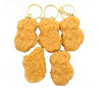 Sarini Chicken Nugget Keyring, Novelty Funny Gag Joke Fast Food Keychain, Gadgets Gifts for Boys Girls Him Boyfriends Girlfriends Friends Couples for Link Friendship Love