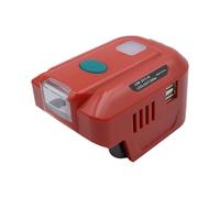 Sarini Convertisseur de Tension pour onduleur de Batterie Einhell 18 V DC 18 V vers AC 220 V,Adaptateur de Batterie avec 2 Ports USB et Lampe de Travail