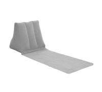 Sarini Coussin Triangulaire Gonflable de Voyage en Plein air, Coussin de Plage, Coussin de Dossier en Tissu floqué, Chaise arrière Gonflable Pliable et étanche pour Le Camping (Gris)