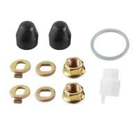 Sarini Écrous de Moteur de moyeu de vélo électrique Rondelles de sécurité de vélo Écrous de Blocage de Roue de vélo électrique Vis de Boulon d'axe de Moteur M14 (14 mm)