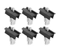 Sarini Ensemble de Montage de Panneaux solaires 6 pièces, Panneaux solaires, Rails pour modules solaires, Pince Centrale de Type étrier de Frein, pour Montage sur Rail de Montage Solaire