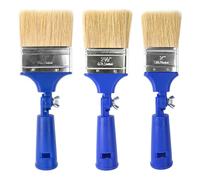 Sarini Ensemble de pinceaux à Peinture, pinceaux rétractables pour Murs et plafonds, Pinceau réglable à 270° pour teintures de clôture, Vernis à Bois et Objets d'art - Taille 2", 2,5", 3"