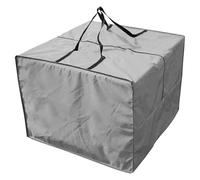 Sarini Grand Sac de Rangement carré rembourré pour Meubles, Sac de Levage à Gaine imperméable pour Meubles d'extérieur, adapté aux Arbres de Noël, couvertures, Coussins, tentes 81 x 81 x 61 cm (Noir)