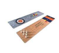 Sarini Jeu de Bowling de Jeu de palets de Table 3 en 1, Ensemble de Table Portable, Mini Jeu de Table, Jeu Familial Pliable pour la Maison, l'école et Les Voyages