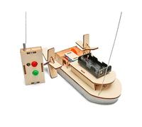 Sarini Kit de Bateau à Vapeur RC pour développer des Kits d'expérimentation, kit de Bricolage de Technologie d'invention créative, kit de modèle de Bateau RC de Petite série