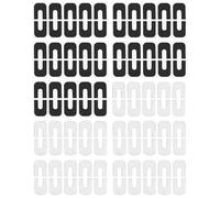 Sarini Lot de 100 Autocollants Anti-déversement en Silicone pour Ongles - Patchs Anti-déversement pour, Protections de Peinture à Ongles DIY, protège-Doigts Anti-dégâts (50 Noirs et 50 Blancs)