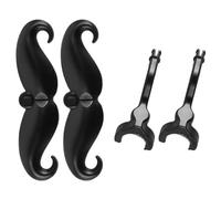 Sarini Lot de 2 Embouts pour Trombone à Moustache à Clipser pour trompettes et Trombones, Convient à Tous Les Embouts à Petite Tige