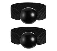 Sarini Lot de 2 équipements d'entraînement pour passeurs de Volley-Ball, Aides Techniques au Placement des Mains, matériel pédagogique pour Volley-Ball, Ruban correcteur, 29 x 3 cm, Noir