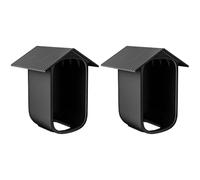 Sarini Lot de 2 étuis en Silicone résistants aux intempéries pour Eufy-Cam 2C/2C Pro, Housse de Protection en Silicone Noir pour caméra de Surveillance, Protection étanche et UV pour l'extérieur