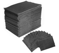 Sarini Lot de 50 nappes imperméables Premium - Tampon de Nettoyage Anti-éclaboussures - Noir pour Salon de beauté, Tatouage, Protection des draps