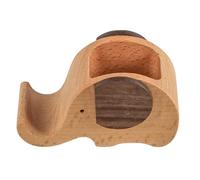 Sarini Support de téléphone Multifonctionnel en Bois en Forme d'éléphant avec Porte-Stylo, Porte-Crayon, décoration de Bureau, Organisateur de Papeterie, Porte-Stylo en Bois pour Ornements d'étude