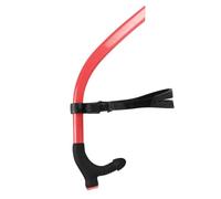 Sarini Tuba de natation pour la nage en longueur, tuba frontal, tube respiratoire amovible pour l'entraînement à la plongée, équipement d'entraînement à la natation pour hommes et femmes - Rouge