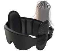 SARISUN Oreiller de Voyage, Oreiller d'avion amélioré pour Les Longs Vols, Appui-tête à 360°, Masques 3D pour Les Yeux, indispensables pour Les Voyages en Avion, Figurine Anti-Stress, Noir