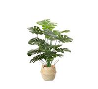 SARKEY Grandes Plantes Artificielles Monstera D'intérieur, Arbres Artificiel en Pot, Feuilles De Palmier Tropicales, Fausse Plante Décoration, pour Maison Balcon Bureau Cuisine(70cm)