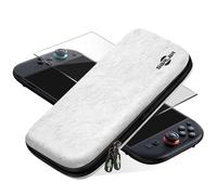 sarlar Étui de transport avec protecteur d'écran trempé pour Nintendo Switch 2 2025, feutre dur inodore, sac de protection portable fin pouvant contenir 14 cartes de jeu, convient pour le voyage et le