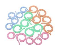 Sarngk Bntaomle(R) Lot de 20 anneaux de blocage multicolores pour marquage des points de tricot