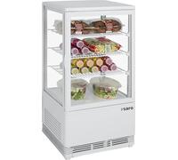 Saro 330-10001 Mini chaleur tournante Vitrine réfrigérante, plastique, SC 70, 70 l, blanc