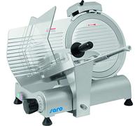 Saro - AS 300 Trancheuse à Jambon, Lame Ø 300 mm, Épaisseur de coupe 0-13 mm, avec Pierre à Aiguiser, Corps en Alliage Léger, 230 V