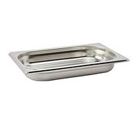 Saro - Bac GN 1/4, Inox, Profondeur 40 mm, Contenance 1 l, pour Cuiseur Vapeur et Bain-Marie