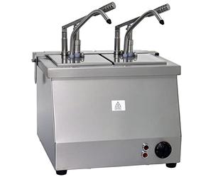 Saro Bainmarie 2X1/4 GN 200 avec distributeur BM-0214