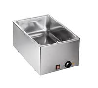 Saro - BM 160 Bain-Marie pour 1 Bac GN 1/1, 2 Bacs GN 1/2 ou 3 Bacs GN 1/3, Inox, Thermostat, Témoin Lumineux, 0-100 °C, 1 kW