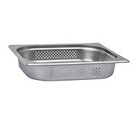 Saro - Budget Line Bac GN 1/2 Perforé, Inox, Profondeur 65 mm, Contenance 4 l, pour Cuiseur Vapeur et Bain-Marie