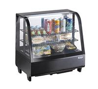 Saro Katrin de table vitrine réfrigérante/67.5 cm/741 kWh/an/100 L refroidissement partie/100 L Partie Congélateur/Noir
