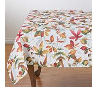 SARO LIFESTYLE 5050.M1672B Beautiful Table Runner with Fall Leaves Design 16" x 72" Multi, 100% Polyester, Multicolore, 70"