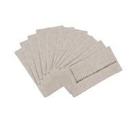 SARO LIFESTYLE 731h Toscana Collection ajouré Motif dîner Napkins-Set de 12 pcs, Naturel, 50,8 cm de côté