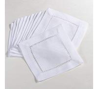 SARO LIFESTYLE Collection Rochester Set de Table Blanc 35,6 x 50,8 cm, Polyester, Blanc, 6 "