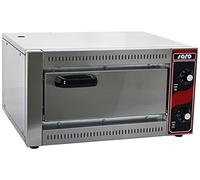 Saro - Palermo 1 Four à Pizza de Table, pour 1 Pizza de Ø 33 cm, avec Pierre Réfractaire, Chaleur Voûte/Sole Réglable, Corps en Inox, 300 °C, 2,5 kW