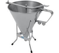 Saro - PT-3 Entonnoir Doseur, 1,8 l, Inox, 3 buses (Ø 4/5/6 mm), avec Support et Vanne d'Arrêt, pour Sauces, Pâte et Décorations