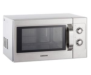 Saro - Samsung CM 1099A Four à Micro-Ondes, 26 l, 5 Niveaux de Puissance, Boutons Rotatifs, Inox, 1 050 W, pour Usage Professionnel, 517 x 412 x 297 mm
