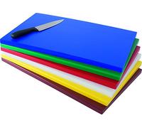 Saro - SB-BLAU Planche à Découper Bleue, 530 x 325 mm, Polyéthylène, Conforme HACCP, Passe au Lave-Vaisselle, Utilisable des 2 Côtés