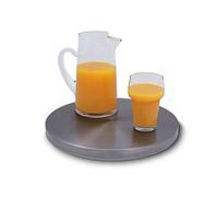 Saro - Stay Cool Plateau de Service Réfrigéré Rond, Aluminium/Polystyrène Expansé, avec Blocs Réfrigérants, Température Inférieure à +8 °C pendant 3 Heures, Ø 300 mm, pour Buffet et Extérieur
